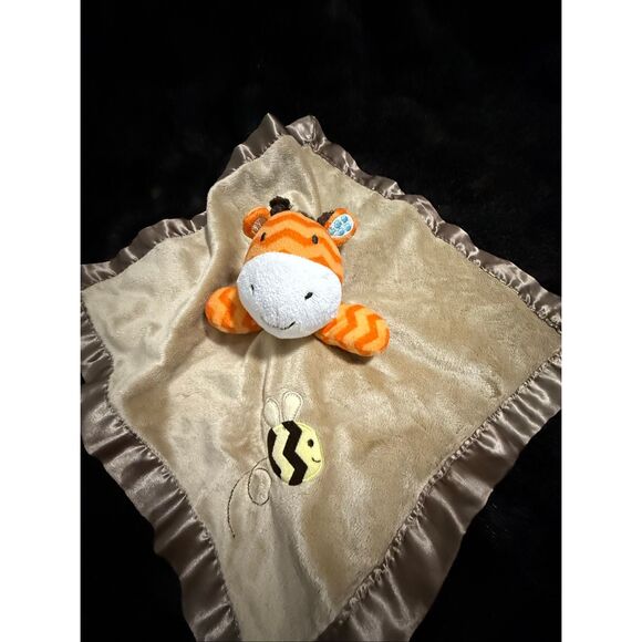Circo Orange Giraffe Plush Lovey Security Blanket Yellow Bee Target - Picture 3 of 4